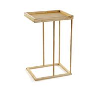 Versa Table d'appoint, Salon, Chambre, Dimensions (H x L x l) 70 x 35 x 45 cm, Bois de pin, Couleur Marron