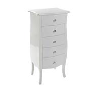 Versa Table de Nuit Cagliari Glam Style, Dimensions (H x L x L) 100,0 x 36,0 x 48,0 cm, Bois Blanc