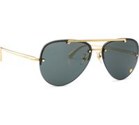 Versace Lunettes de soleil VE2231 100287 Pilote Métal Or Lentilles gris foncé Femme Taille 60