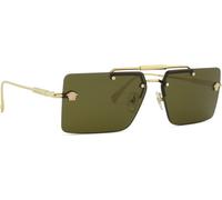 Versace Femme Versace VE2245 100273 Lunettes de soleil Métal Or Marron Carré Normale