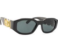 Versace Lunettes de soleil VE4361 GB1/87 Homme Nylon Noir Verres Gris Ombré Géométrique