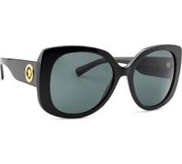 Versace Lunettes de soleil 0VE4387 Femme Acétate Noir Verres gris foncé Carré 56/19/140