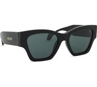 Versace Lunettes de soleil VE4492U Femme Acétate monture noire Verres gris foncé Carrées 53 mm