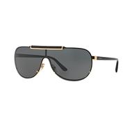 Versace Homme VE2140 100287 Lunettes de soleil Métal Or Gris Pilote Normale