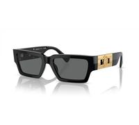 Versace Unisex VE4459 GB1/87 Lunettes de soleil Acétate Noir Gris Carré Normale