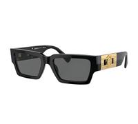 Versace Unisex VE4459 GB1/87 Lunettes de soleil Acétate Noir Gris Carré Normale