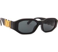 Versace Lunettes de soleil Enfant VK4429U GB1/87 Acétate Noir Monture géométrique Verres Gris