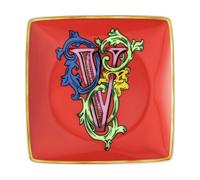 Versace Rosenthal - Holiday Alphabet - V - Coupelle Carrée Plate 12 Cm X 12 Cm
