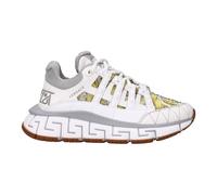 Versace - Baskets de Sport en Cuir Blanc - Femme - Chaussures - Blanc - Taille: 37 1/2 EU