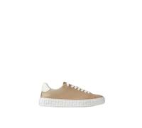 Versace - Baskets en cuir Greca - Femme - Chaussures - Beige - Taille: 39 EU