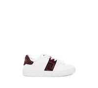 Versace - Baskets en nylon ornées Greca - Femme - Chaussures - Blanc - Taille: 37 EU