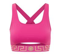 Versace - Bikini Top with Greca Border - Femme - Tops - Rose - Taille: 38 FR