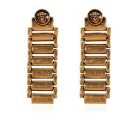 Versace - Boucles d'oreilles en laiton tête de Méduse - unisex - Accessoires - Jaune - Taille: ONE Size