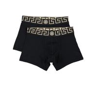 Versace - Boxer Long Greca Border - Homme - Sous-vêtements - Noir - Taille: 3XL