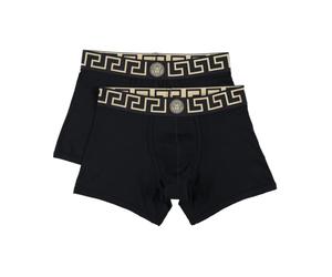 Versace - Boxer Long Greca Border - Homme - Sous-vêtements - Noir - Taille: 3XL