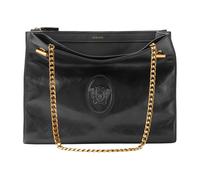 Versace - Cabine Leather Shoulder Bag - Femme - Sacs - Noir - Taille: ONE Size