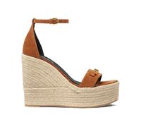 Versace - Caramel Marron Talon Compensé Tressé - Femme - Chaussures - Brun - Taille: 39 EU