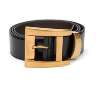 Versace - Ceinture en cuir 4 cm - Homme - Accessoires - Noir - Taille: 80 CM