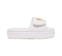 Versace - Chaussons Blancs à Plateforme et Tête de Méduse - Femme - Chaussures - Blanc - Taille: 43 EU