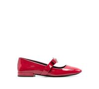 Versace - Chaussures Rouges en Cuir Verni à Enfiler - Femme - Chaussures - Rouge - Taille: 37 EU