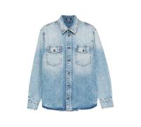 Versace - Chemise ample en denim ornée - Homme - Chemises - Bleu - Taille: XL