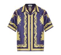 Versace - Chemise en soie avec nouveau imprimé Barocco - Homme - Chemises - Multicolore - Taille: S