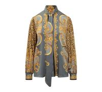 Versace - Chemise en soie imprimée - Femme - Blouses et Chemises - Multicolore - Taille: 38 FR