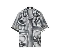 Versace - Chemise Manches Courtes - Homme - Chemises - Noir - Taille: 2XL