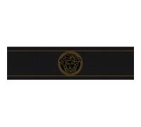 935224 - Bordure De Papier Peint Versace Motif Méduse Grec Noir Or AS Creation