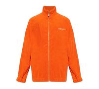 Versace - Cotton-Terry Jacquard Zip SweaT-shirt - unisex - Sweatshirts et sweats à capuche - Orange - Taille: XS