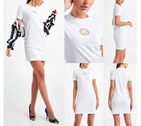VERSACE COUTURE V LOGO Robe Chemise Minikleid Ball Plage Travail Fête XL