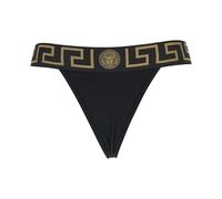 Versace - Culottes Taille Haute Bordure Greca - Femme - Sous-vêtements - Noir - Taille: 40 FR