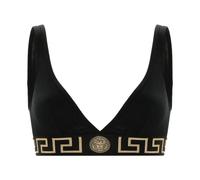 Versace, Femme, Sous-vêtements, Noir, Taille: 40 FR Greca Border Triangle Bralette