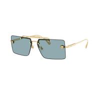 Versace Femme Sunglass VE2245 - Couleur du Monture: Or, Couleur de Lentille: Bleu