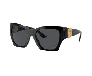 Versace Femme Sunglass VE4452 - Couleur du Monture: Noir, Couleur de Lentille: Gris foncé