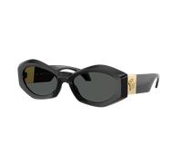 Versace Femme Sunglass VE4466U - Couleur du Monture: Noir, Couleur de Lentille: Gris foncé