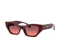 Versace Femme Sunglass VE4488U - Couleur du Monture: Rouge uni, Couleur de Lentille: Violet dégradé Rose
