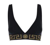 Versace, Femme, Tops, Noir, Taille: 38 FR Soutien-Gorge de Sport Noir avec Encolure en V