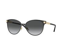 Versace Femme VE2168 1377T3 Lunettes de soleil Métal Noir Gris Pantos Polarisé Ombré