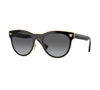 Versace Femme VE2198 1002T3 Lunettes de soleil Métal Noir Gris Pantos Polarisé Sfumato