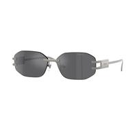 Versace Femme VE2274 10016G Lunettes de soleil Métal Gris Gris Géométrique Miroir