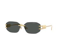Versace Femme VE2274 100287 Lunettes de soleil Métal Or Gris Géométrique Normale