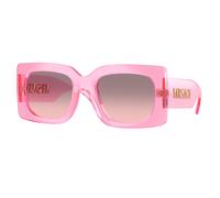Versace Femme VE4496U 53705M Lunettes de soleil Injecté Rose Rose Carré Normale Ombré