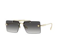 Versace Femme Versace VE2245 10028G Lunettes de soleil Métal Or Gris Carré Normale Ombré