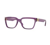 Versace Femme Versace VE3357 5464 Montures optiques Acétate Violet Transparent Carré Normale