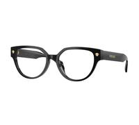 Versace Femme Versace VE3394D GB1 Montures optiques Acétate Noir Transparent Cat Eye Normale