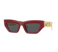 Versace Femme Versace VE4432U 538887 Lunettes de soleil Acétate Rouge Gris Géométrique Normale