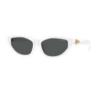Versace Femme Versace VE4491U 314/87 Lunettes de soleil Injecté Blanc Gris Cat Eye Normale