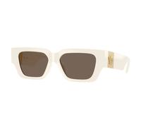 Versace Femme Versace VE4497U 314/73 Lunettes de soleil Injecté Blanc Marron Carré Normale