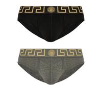 Versace - Greca Border Briefs 2-Pack - Homme - Sous-vêtements - Multicolore - Taille: 2XL